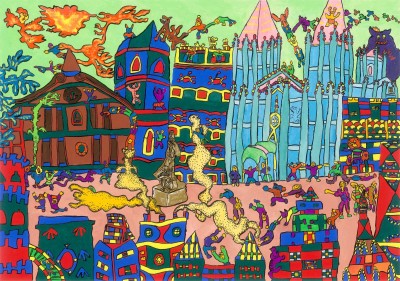【再度値下げしました】シュウさん絵画 この絵画、お金配りおじさんが123億で買ったんだよね #バスキア